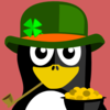 Irish Penguin Clip Art