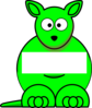 Green Sightword Kangaroo Clip Art