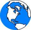 Blue Earth Icon 200 Clip Art