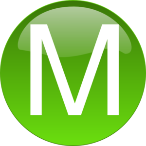Green M Clip Art