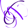 Purple Swirls Clip Art