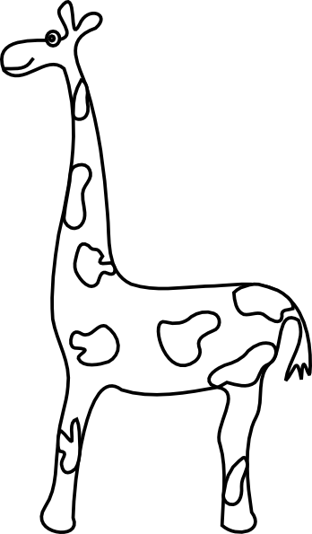 Coloring Book Giraffe Clip Art at Clker.com - vector clip art online