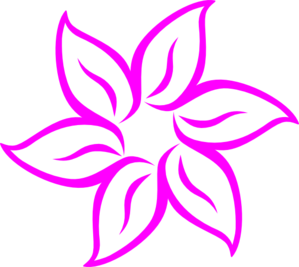 Hot Pink Flower Clip Art