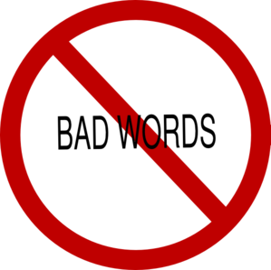 No Bad Words Clip Art