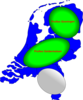 Landkaart Nederland Pcm2 Clip Art