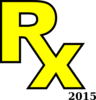 Rx Symbol In Yellow Clip Art