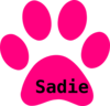 Paws Pink Sadie Clip Art