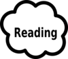 Reading Cloud Clip Art