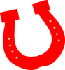 Red Horseshoe Clip Art