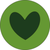 Heart In Circle Green Clip Art