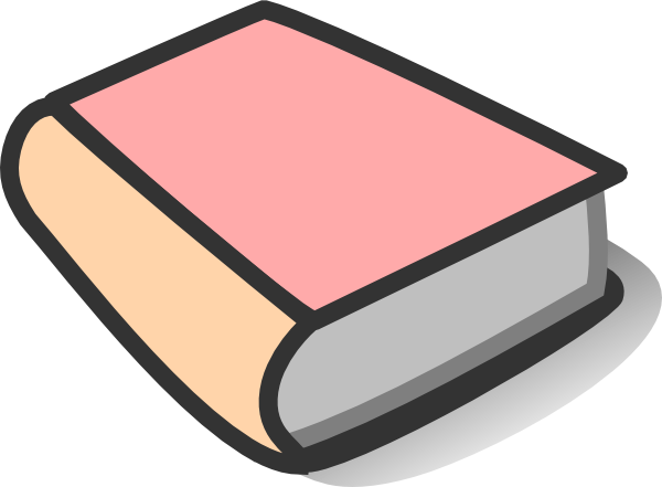 Pink Book Reading Clip Art at Clker com vector clip art 