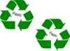 Large Green Recycle Symbol Clip Art