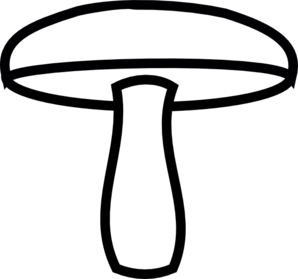 Mushroom Outline Clip Art
