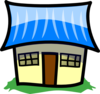 Blue House Clip Art