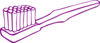Purple Toothbrush Clip Art