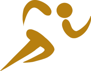 Golden Runner Clip Art