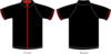 Shirt Black With Red Zipper Clip Art