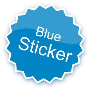 Blue Sticker Clip Art