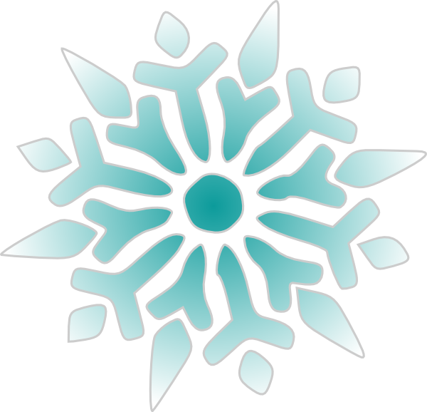 Snowflake Ice Blue Clip Art at Clker.com - vector clip art online