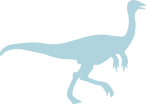 Light Blue Dinosaur Clip Art
