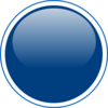 Glossy Blue Circle Button Clip Art