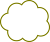 Green Cloud Clip Art