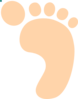 Peach Foot Clip Art