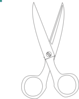 Scissors Outline Clip Art