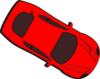 Red Car - Top View - 330 Clip Art