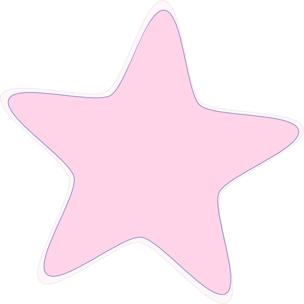 Baby Pink Star Clip Art at Clker.com - vector clip art online, royalty ...