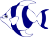 Blue And White Fish Clip Art