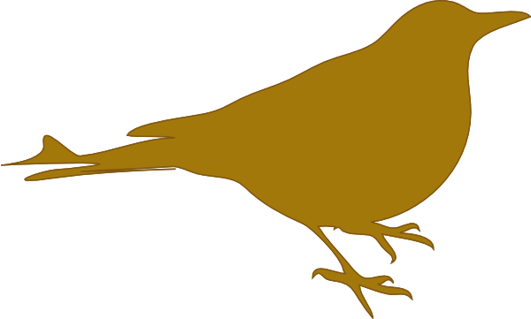 Golden Bird By Bibitebar Clip Art at Clker.com - vector clip art online ...