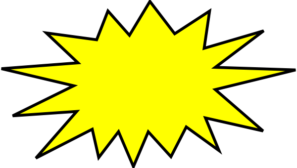 Yellow Blast Clip Art at Clker.com - vector clip art online, royalty