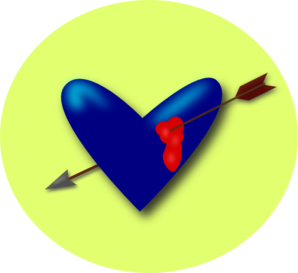 Cupid Heart Arrow Clip Art