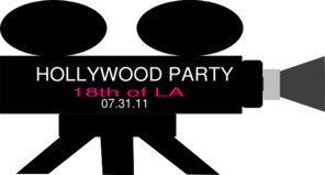 Hollywood Videocam Party Clip Art