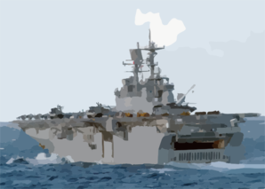 The Amphibious Assault Ship Bataan Steams Through The Mediterranean Sea As One Of Seven Ships Attached To Amphibious Task Force-east Clip Art