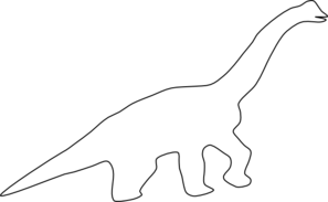 Brachiosaurus Outline Clip Art