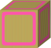 Block Plain Dark Pink Clip Art