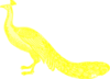 Yellow Peacock Clip Art