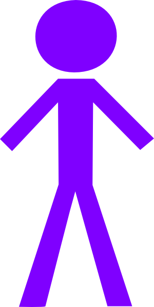 Purple Stick Figure Clip Art at Clker.com - vector clip art online