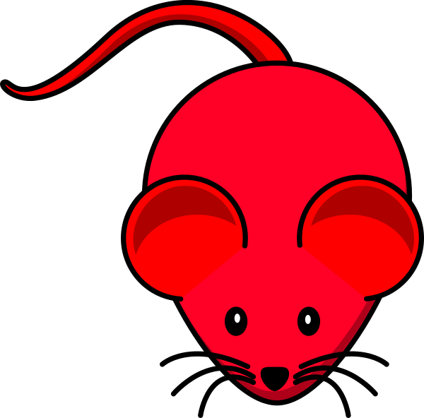 Red Mouse Clip Art at Clker.com - vector clip art online, royalty free ...