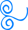 Blue Swirl Clip Art