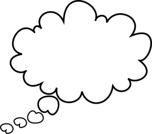 Thought Bubble White Clip Art