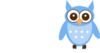 Cute Blue Owl Clip Art