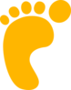 Gold Footprint Clip Art