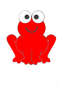 Frog Red Clip Art