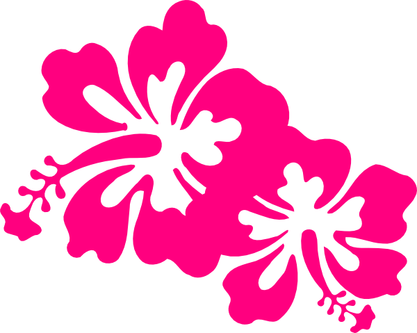 Two Hot Pink Hisbiscus Flower Clip Art at Clker.com - vector clip art ...