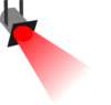 Disco Light Red No Outline Clip Art