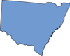 Nsw Map Blue Clip Art