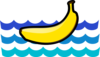 The Banana Floats Clip Art